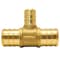 Apollo 3/4 in. x 3/4 in. x 1/2 in. Brass PEX Barb Reducing Tee APXT343412 - alternate 4